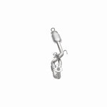 MagnaFlow 93269 hm grade direct-fit catalytic converter, opposite side view of the turntable spin