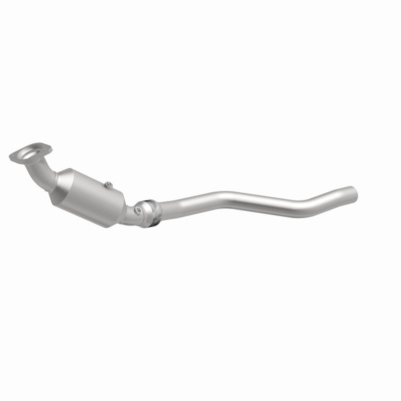 MagnaFlow 49244 oem grade direct-fit catalytic converter, front three-quarter view of the turntable spin