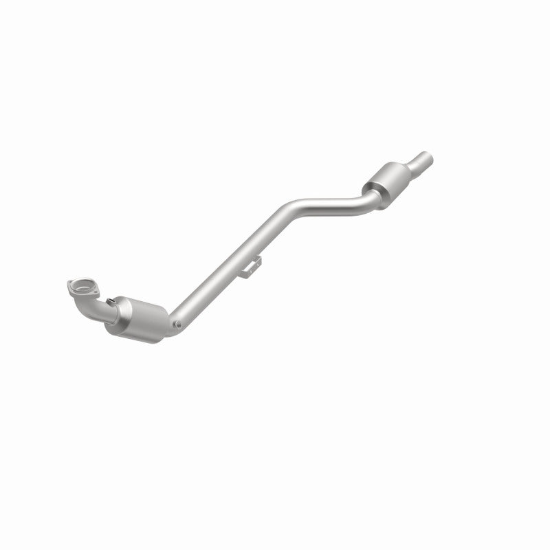 MagnaFlow 49806 oem grade direct-fit catalytic converter, opposite front three-quarter view of the turntable spin