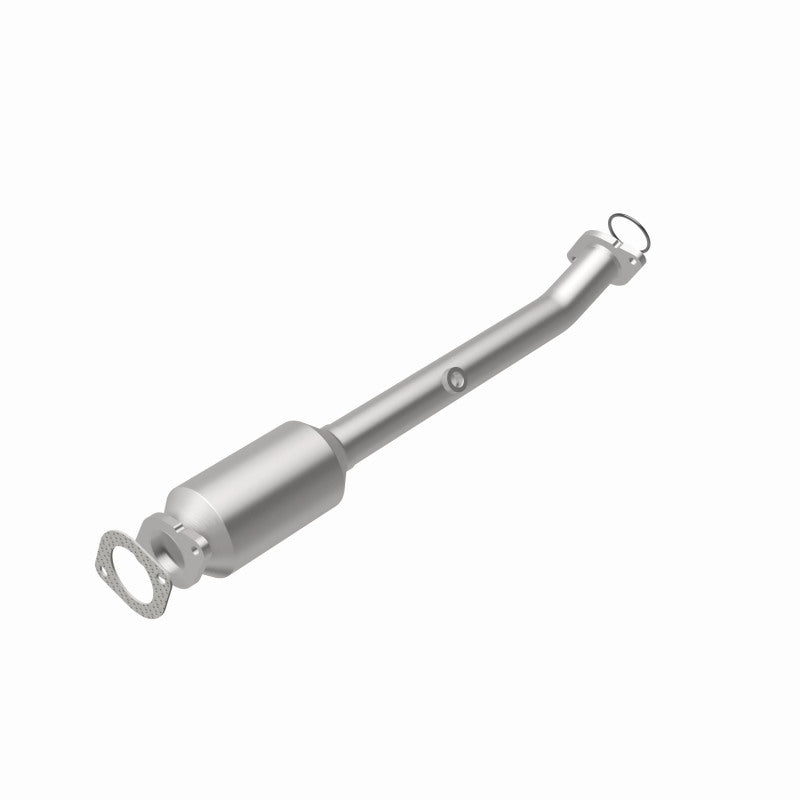 MagnaFlow 5592669 carb direct-fit catalytic converter, rear view of the turntable spin