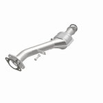 MagnaFlow 49984 oem grade direct-fit catalytic converter, opposite front three-quarter view of the turntable spin