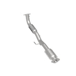 MagnaFlow 93166 hm grade direct-fit catalytic converter, rear three-quarter view of the turntable spin