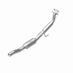 MagnaFlow 5461464 carb direct-fit catalytic converter, rear view of the turntable spin