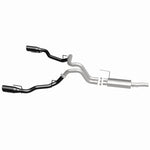 MagnaFlow 19584 neo series cat-back exhaust, side view of the turntable spin