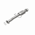 MagnaFlow 23757 hm grade direct-fit catalytic converter, rear view of the turntable spin