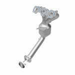 MagnaFlow 452011 carb manifold converter, rear view of the turntable spin