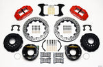 Wilwood Narrow Superlite 4R Rear P-Brk Kit 12.88in Drill Red Big Ford New Style 2.50in Offset