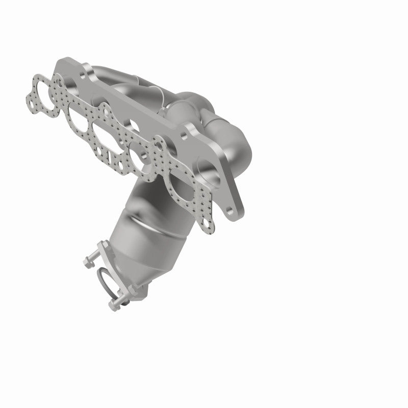 MagnaFlow 452016 carb manifold converter, rear view of the turntable spin
