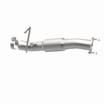 MagnaFlow 52494 oem grade direct-fit catalytic converter, opposite rear three-quarter view of the turntable spin
