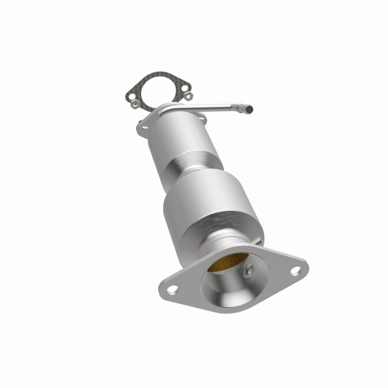 MagnaFlow 52855 oem grade direct-fit catalytic converter, opposite side view of the turntable spin