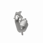 MagnaFlow 52439 oem grade direct-fit catalytic converter, opposite rear three-quarter view of the turntable spin