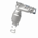MagnaFlow 52783 oem grade manifold converter, rear view of the turntable spin