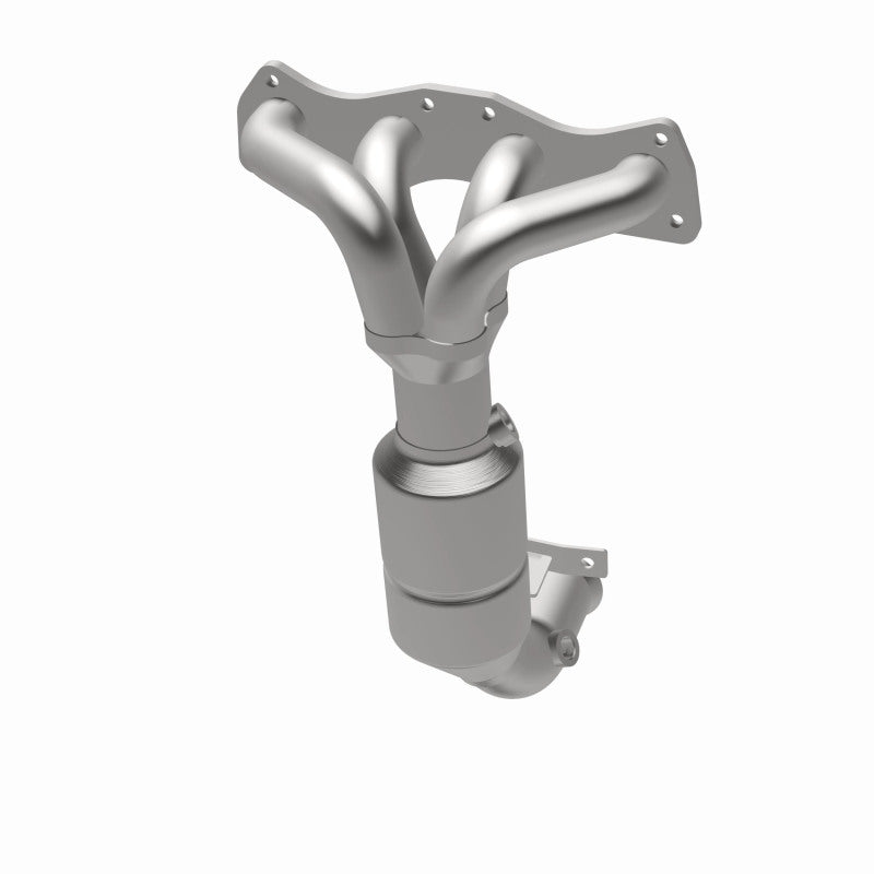 MagnaFlow 5531028 carb manifold converter, opposite rear three-quarter view of the turntable spin