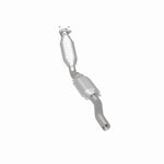 MagnaFlow 24469 hm grade direct-fit catalytic converter, rear three-quarter view of the turntable spin
