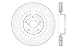 StopTech 12-15 Lexus IS350 Cross Drilled Right Front Rotor
