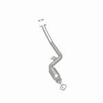 MagnaFlow 52841 oem grade direct-fit catalytic converter, rear three-quarter view of the turntable spin