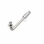 MagnaFlow 49483 oem grade direct-fit catalytic converter, opposite front three-quarter view of the turntable spin