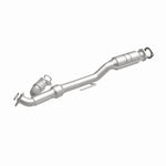 MagnaFlow 52190 oem grade direct-fit catalytic converter, front three-quarter view of the turntable spin