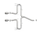 aFe Takeda 2-1/2in 304 SS Axle-Back Exhaust w/Polished Tips 17-20 Honda Civic Sport L4-1.5L (t)