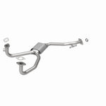 MagnaFlow 23868 epa direct-fit catalytic converter, front three-quarter view of the turntable spin