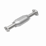 MagnaFlow 93364 hm grade direct-fit catalytic converter, rear view of the turntable spin