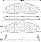 StopTech Street Select Brake Pads - Rear