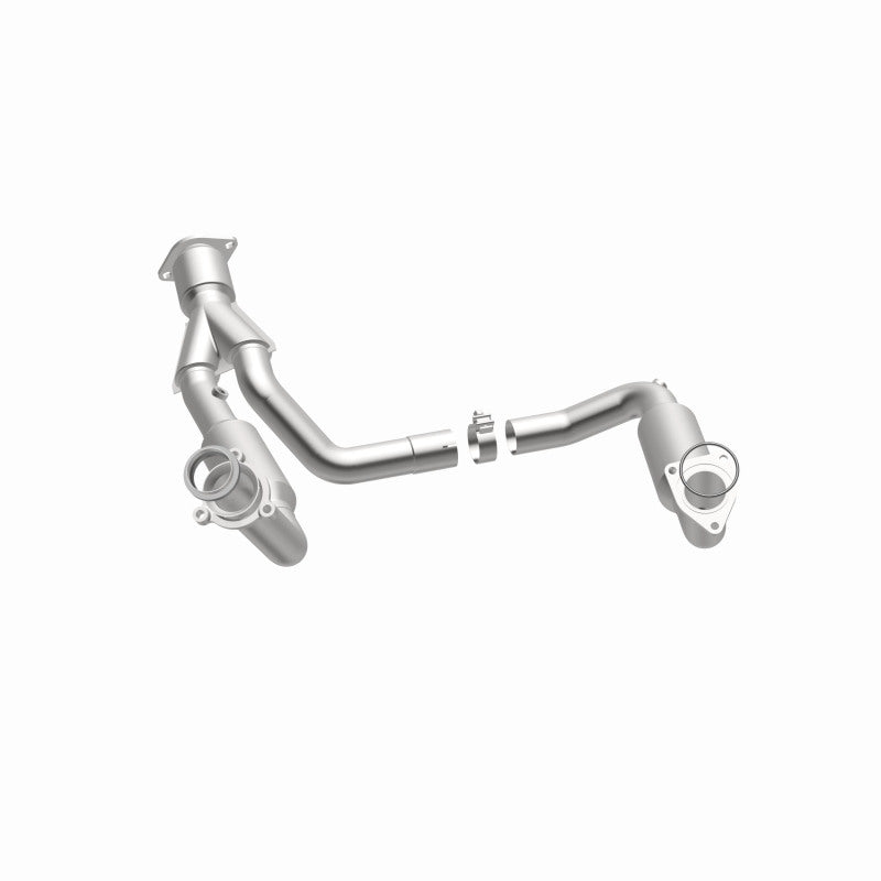 MagnaFlow 5451650 carb direct-fit catalytic converter, opposite side view of the turntable spin