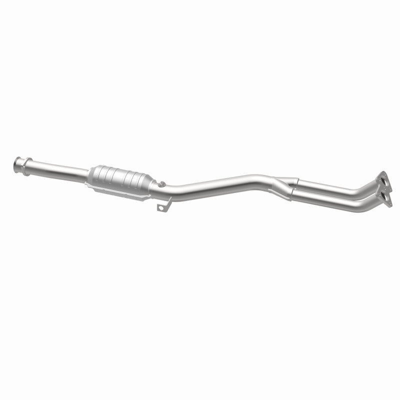 MagnaFlow 93684 epa direct-fit catalytic converter, opposite rear three-quarter view of the turntable spin
