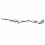 MagnaFlow 93684 epa direct-fit catalytic converter, opposite rear three-quarter view of the turntable spin