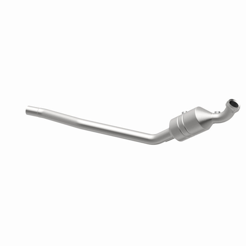 MagnaFlow 52177 oem grade direct-fit catalytic converter, opposite rear three-quarter view of the turntable spin