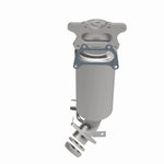 MagnaFlow 5531343 carb manifold converter, rear three-quarter view of the turntable spin