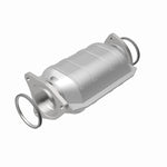 MagnaFlow 26227 hm grade direct-fit catalytic converter, rear view of the turntable spin
