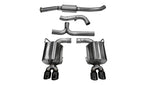 Corsa 2011-2014 Subaru Impreza Sedan STI 2.5L Turbo Manual Black Sport Cat-Back Exhaust