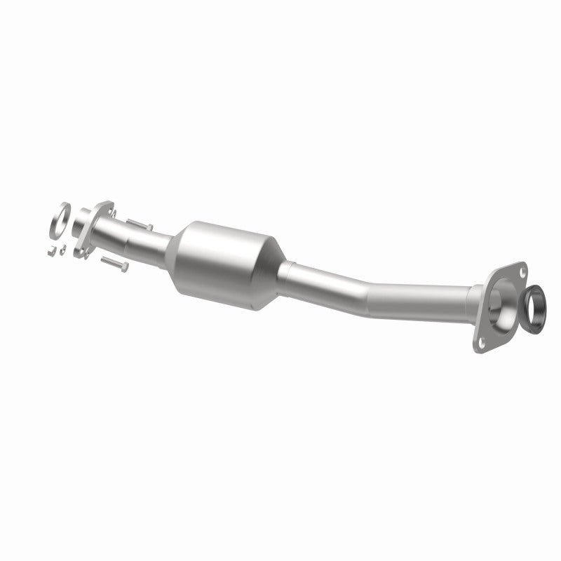 MagnaFlow 52689 oem grade direct-fit catalytic converter, opposite rear three-quarter view of the turntable spin