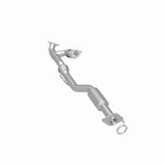 MagnaFlow 52699 oem grade direct-fit catalytic converter, rear three-quarter view of the turntable spin