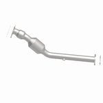 MagnaFlow 52106 oem grade direct-fit catalytic converter, side view of the turntable spin