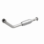 MagnaFlow 23460 hm grade direct-fit catalytic converter, front three-quarter view of the turntable spin