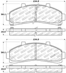 StopTech Sport Brake Pads w/Shims and Hardware - Front