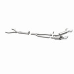 MagnaFlow 15053 street series cat-back exhaust, opposite rear three-quarter view of the turntable spin