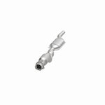 MagnaFlow 24119 hm grade direct-fit catalytic converter, opposite front three-quarter view of the turntable spin