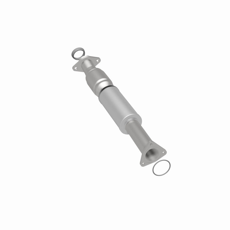 MagnaFlow 23618 epa direct-fit catalytic converter, rear three-quarter view of the turntable spin