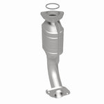 MagnaFlow 23112 hm grade direct-fit catalytic converter, rear three-quarter view of the turntable spin