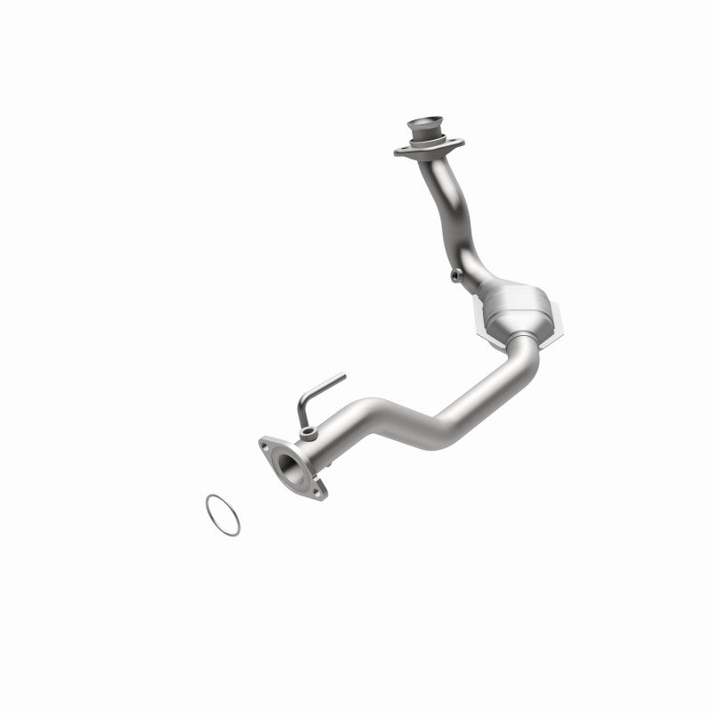 MagnaFlow 23311 hm grade direct-fit catalytic converter, rear view of the turntable spin