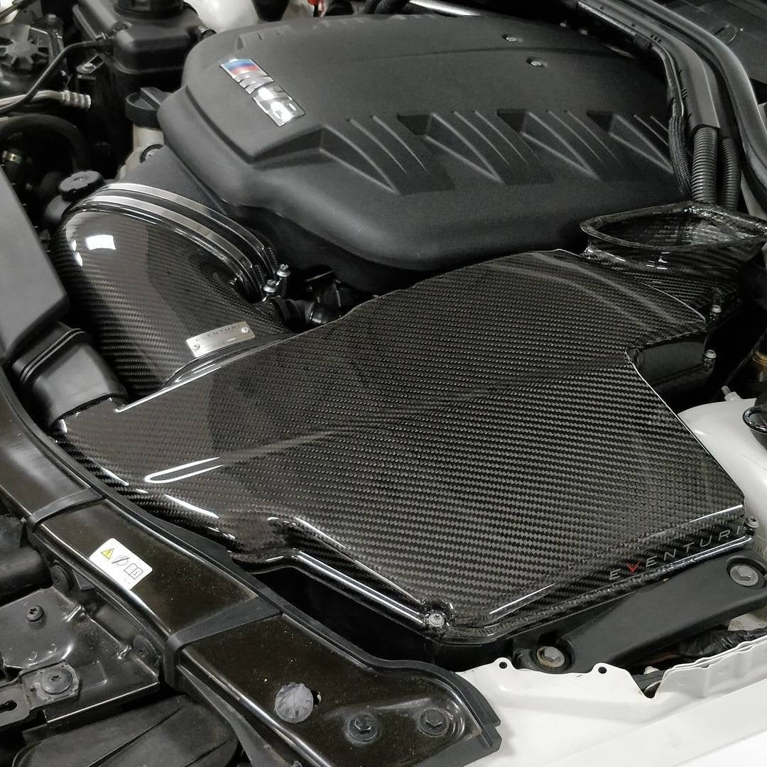  Black Carbon Fiber Airbox Lid - BMW E9X - autotalent