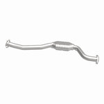 MagnaFlow 93421 hm grade direct-fit catalytic converter, side view of the turntable spin