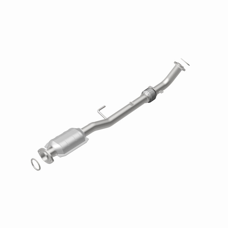 MagnaFlow 23002 hm grade direct-fit catalytic converter, rear view of the turntable spin