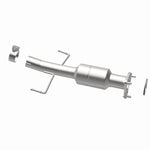 MagnaFlow 52223 oem grade direct-fit catalytic converter, opposite rear three-quarter view of the turntable spin