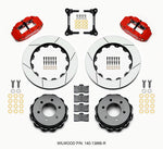 Wilwood Narrow Superlite 4R RearTruck Kit 14.25in Red 2012-Up Ford F150 (6 lug)
