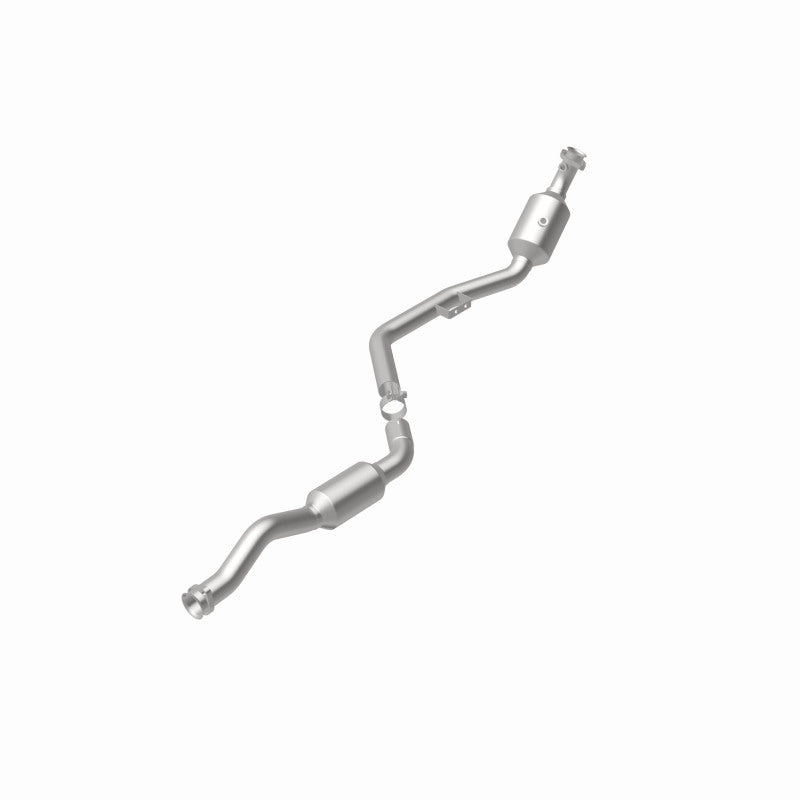MagnaFlow 5411665 carb direct-fit catalytic converter, rear view of the turntable spin