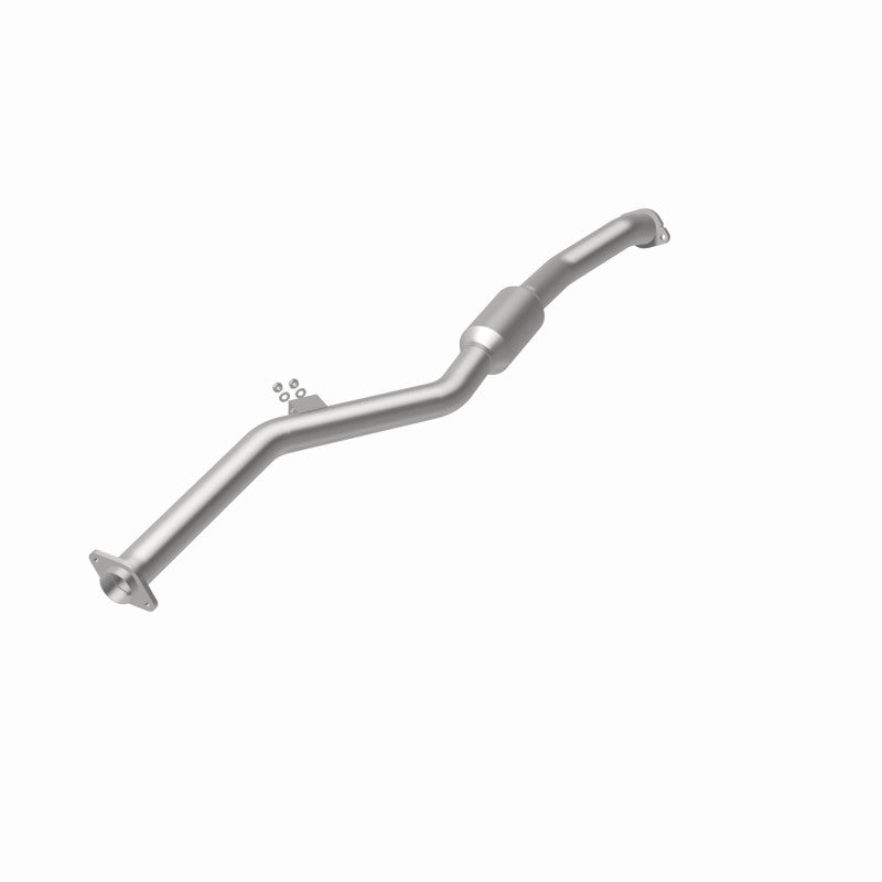 MagnaFlow 52621 oem grade direct-fit catalytic converter, rear view of the turntable spin